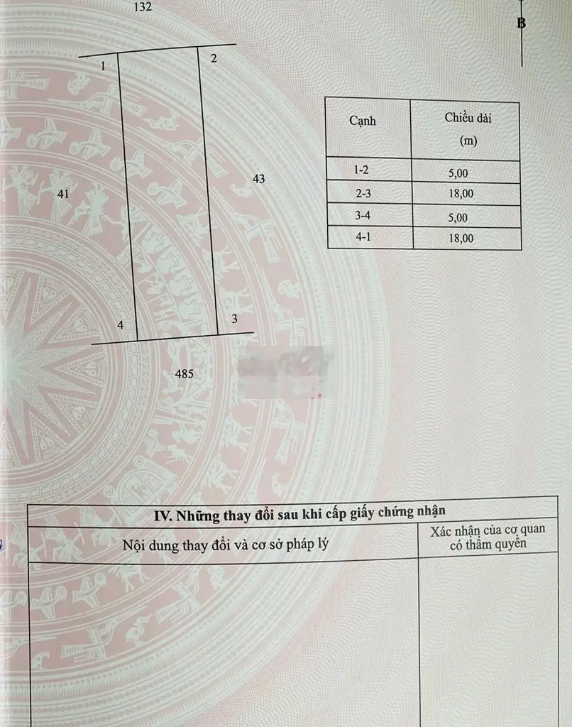 (Chính chủ) Đất Thổ cư có sổ 90m2 Phường 5 TP. Trà Vinh