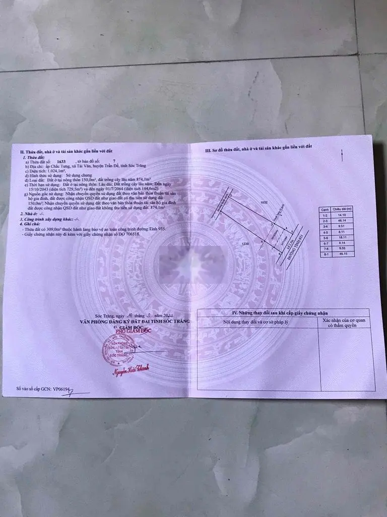 Bán đất Mặt tiền