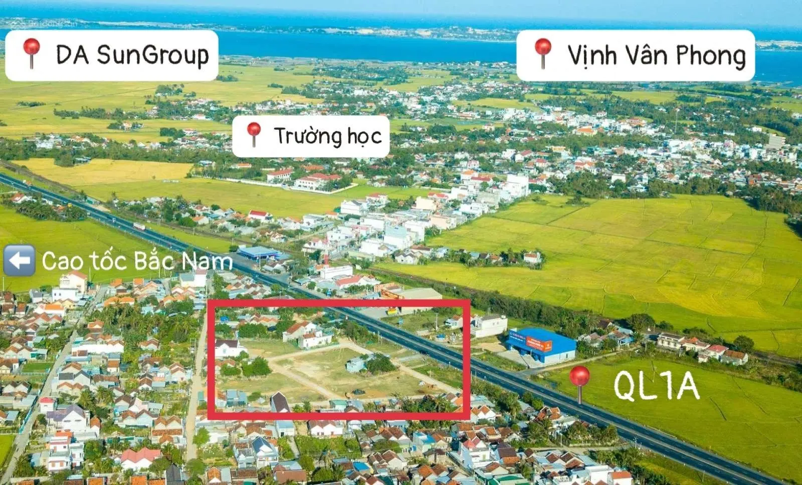 Chỉ 750 triệu đất tái định cư Vạn Long Giáp ranh dự án Sungroup - khu kinh tế Bắc Vân Phong