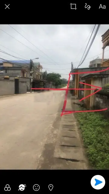 Đất sổ đỏ 185m2 lưu không 25m2 đường 35b gần chợ đầu mối hoa quả