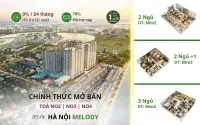 Nhượng lại căn 2PN trục 05 Hà Nội Melody Linh Đàm, giá chỉ từ 54 triệu/1m2. Liên hệ 0974 905 ***