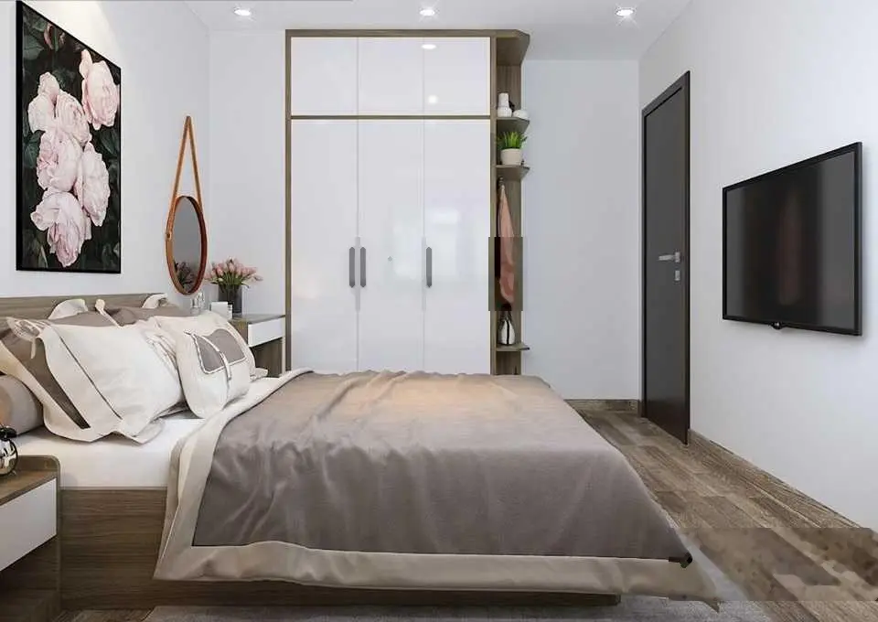 Bán căn 2 ngủ diện tích 94m2, tầng trung ban công to thoáng mát, sẵn sổ đỏ, nội thất full về ở ngay