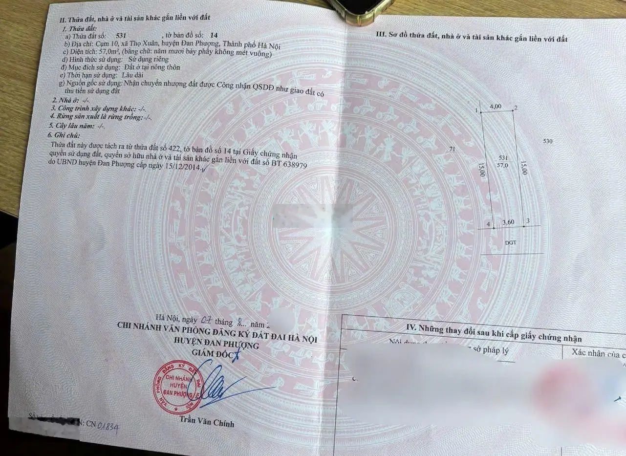 Bán 57m2 đất tại Thọ Xuân- ĐP, ngõ thông, đường ô tô, cạnh hồ điều hoà,cạnh tỉnh lộ, giá đầu tư