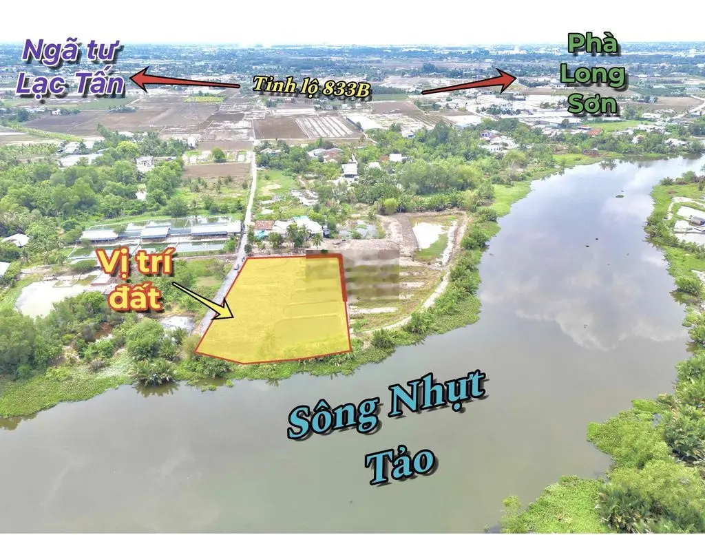 Đất vườn view sông Nhựt Tảo, Tân Bình