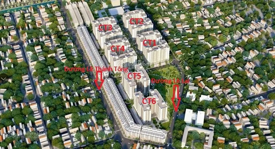 Dự án chung cư Nhà ở Xã hội Harbor Residence - Tổng Kho 3 Lạc Viên, Máy Chai, Ngô Quyền, HP