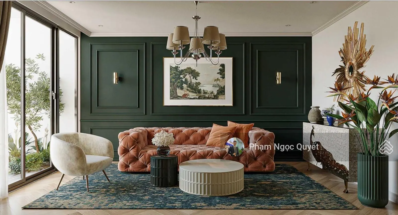 (Giá thật) Chính chủ bán căn 135m2, 3 phòng ngủ + tầng trung 9,5 tỷ, chung cư Bohemia