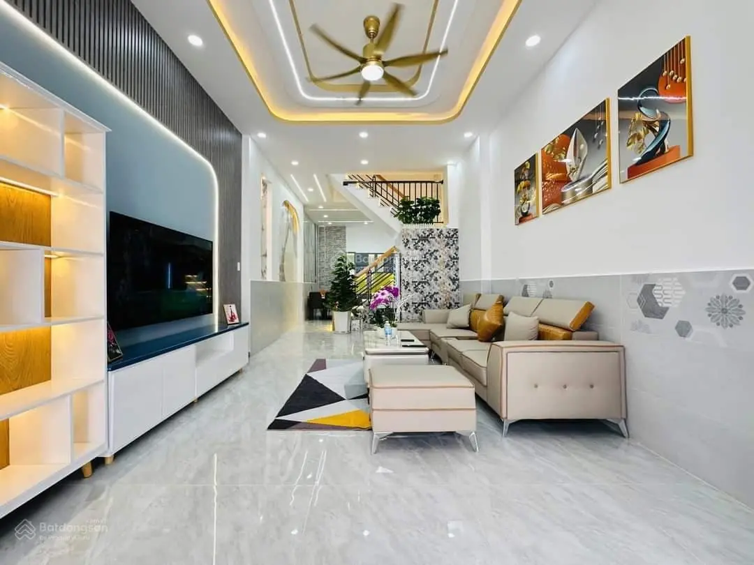 Bán nhà hẻm xe hơi 4x14m, nhà 1 sẹc, thông, 3 tấm nhà mới, đẹp ở ngay