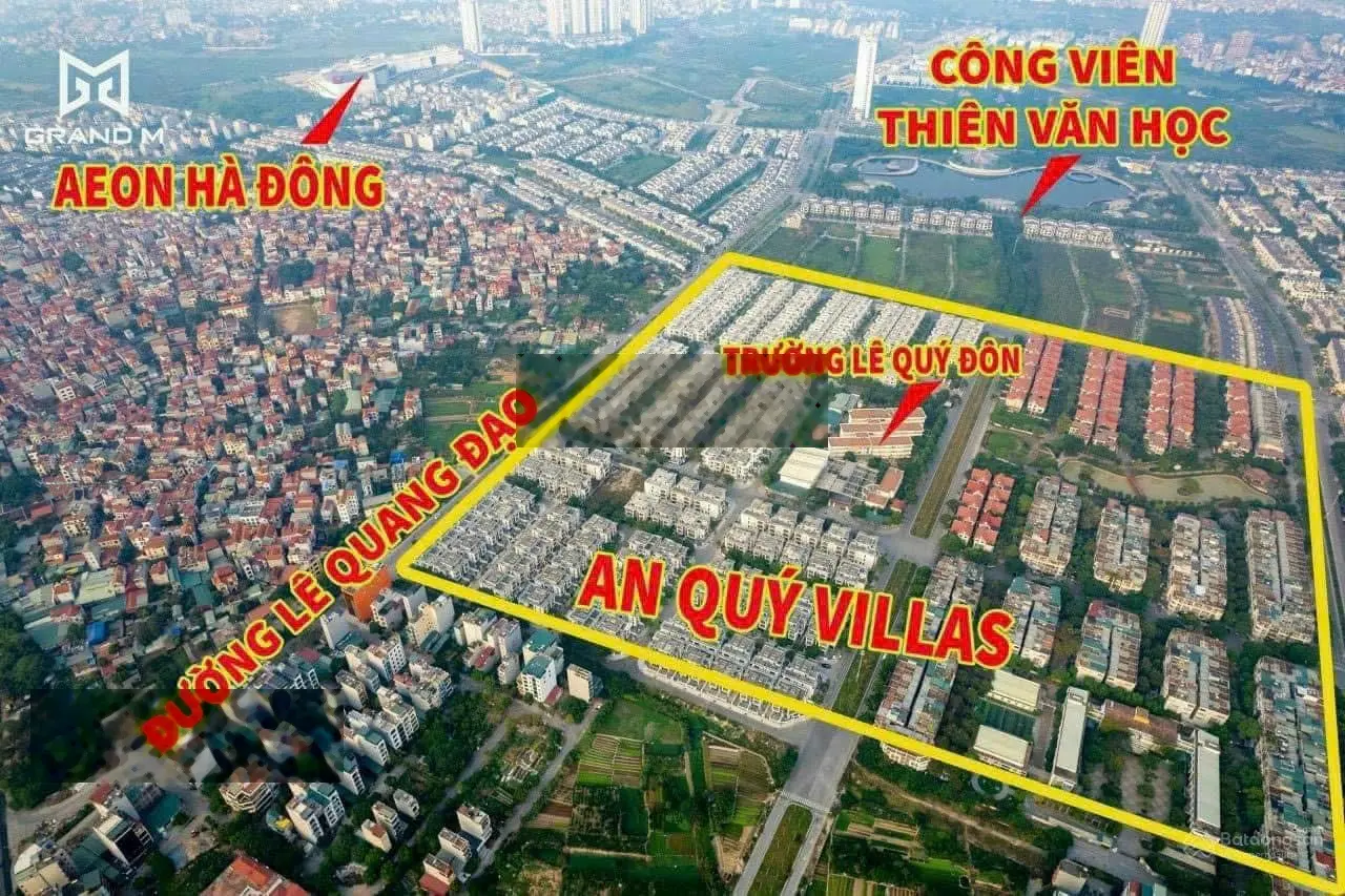 Bán biệt thự sân vườn An Quý Villa-Dương Nội-Lô góc - Hướng mát Đông Nam - Đường 32m DT 233m2-35 tỷ