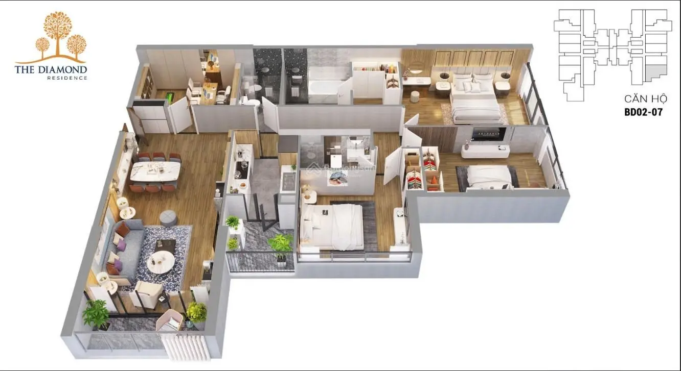 Mở bán quỹ căn Ngoại Giao VIP ĐẸP nhất The Diamond 25 Lê Văn Lương. Nhận nhà ngay, Sổ Hồng trao tay