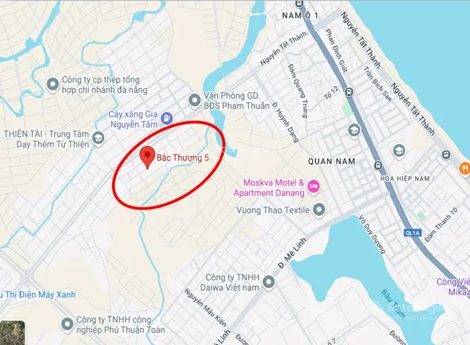Bán gấp đất mặt tiền Bắc Thượng 5 KDC Nam Nguyễn Tất Thành, gần ngã tư cây xăng Golden Hills