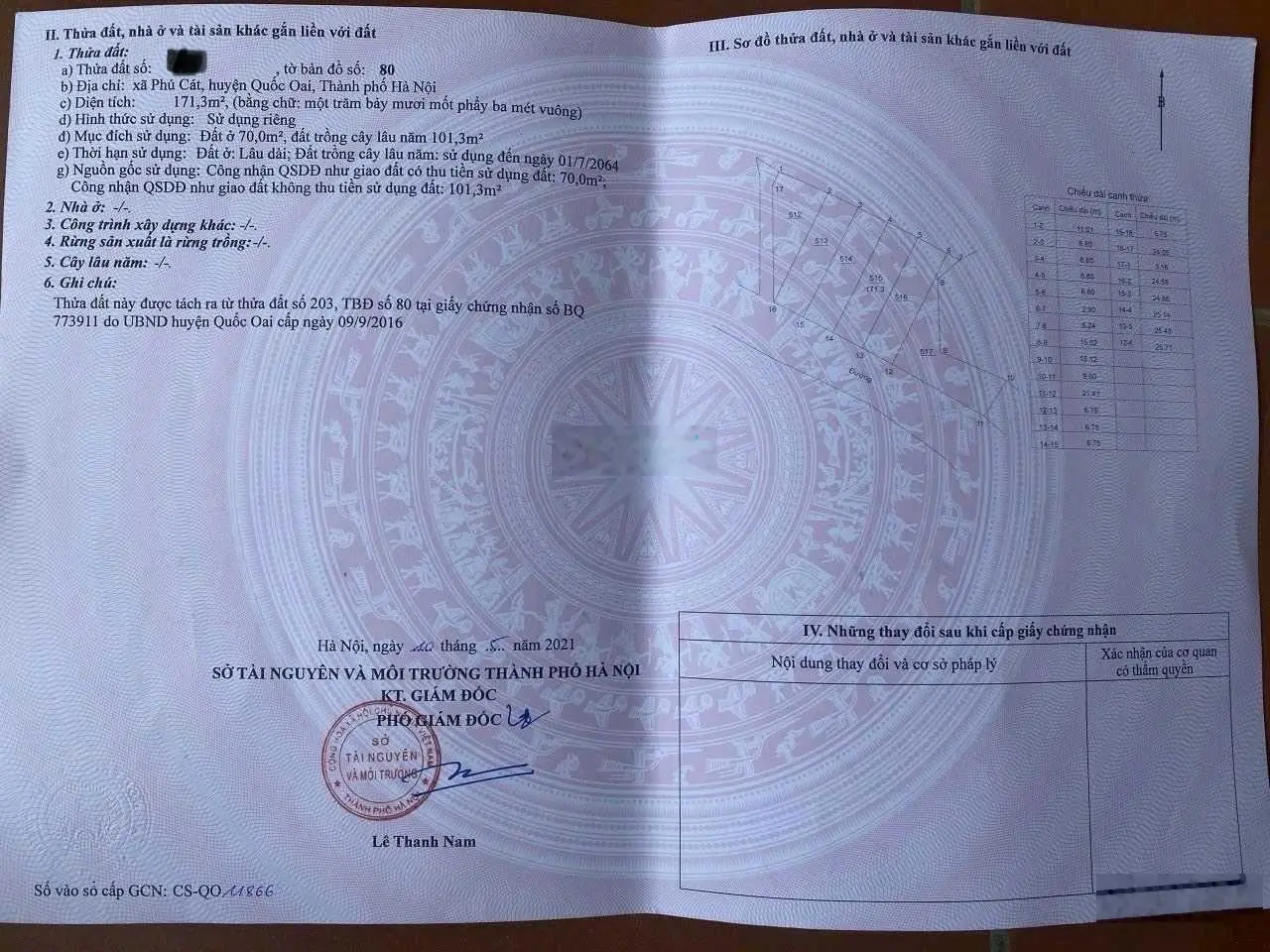 Cần bán đất tái định cư tại Vai Réo, Quốc Oai, Hà Nội