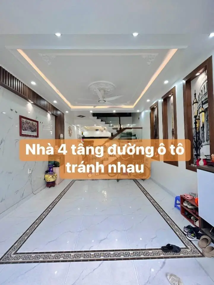 Nhà mặt ngõ thông Ô TÔ TRÁNH NHAU, 4 tầng, 48,8m2, 4 tỷ990