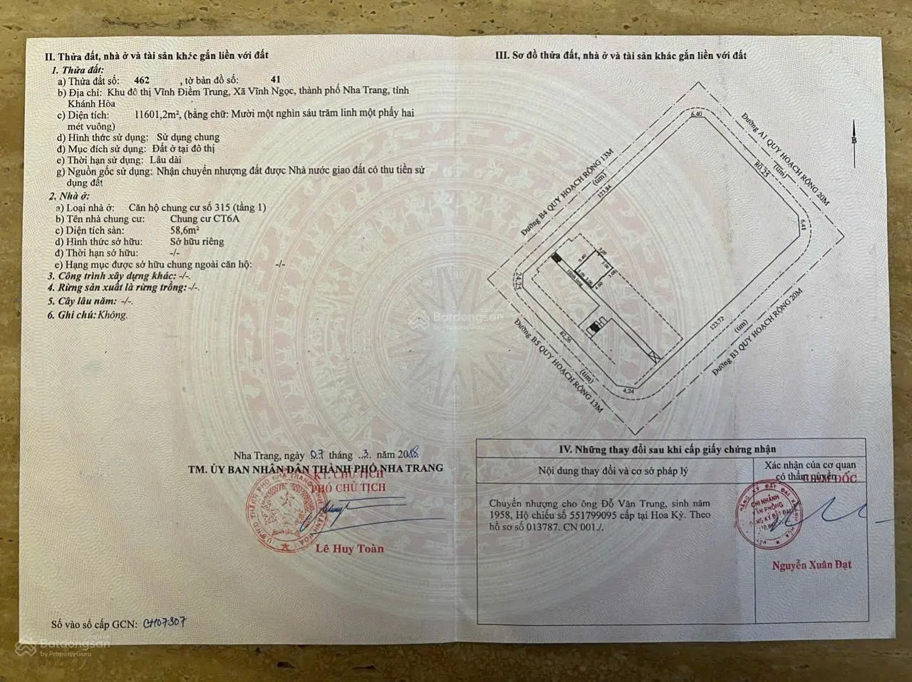 Bán căn hộ CT6 Vĩnh Điềm Trung 58,6m2 chính chủ - giá rẻ nhất thị trường