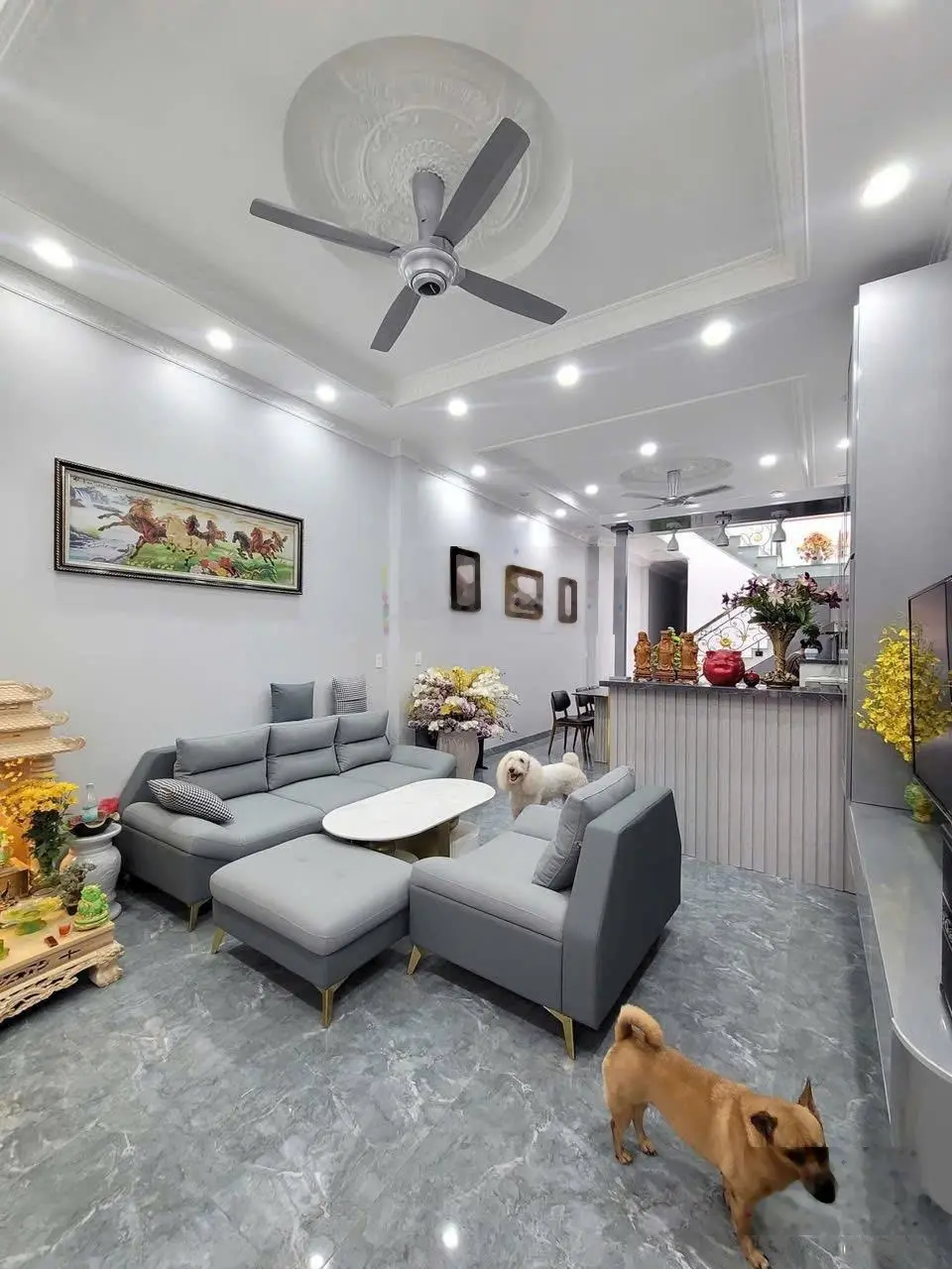 Bán NR tại Đông Tác, 3,95 tỷ, 93m2, 2 tầng, 3WC, hướng Đông, Bình Dương