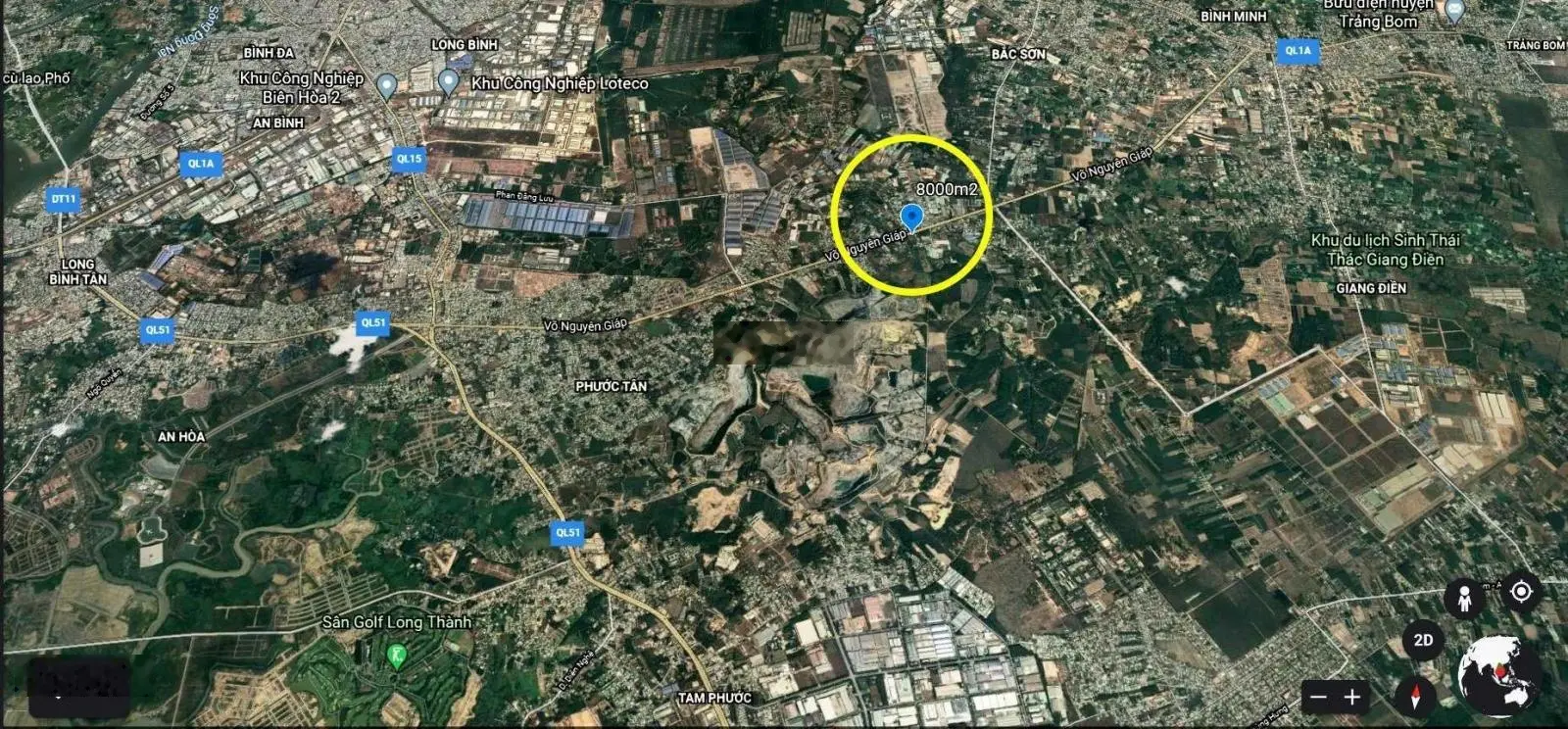 8035m2 đất mặt tiền đường Võ Nguyên Giáp - Phước Tân - TP Biên Hòa