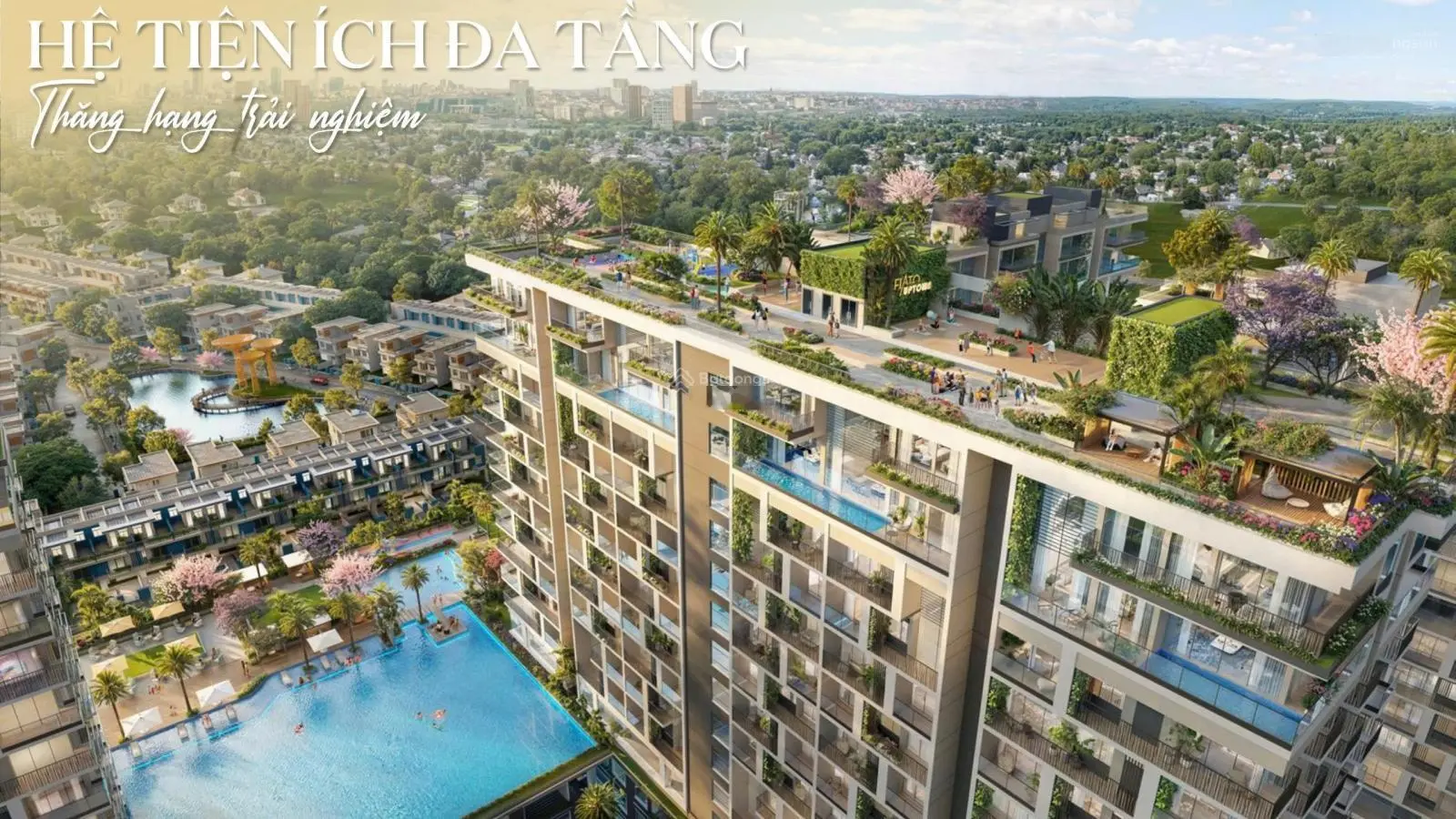 Penhouse 217m2 - thông 2 tầng 6,5m-hồ bơi riêng - tặng chỗ oto free 10 năm - tặng 100tr+10 chỉ vàng