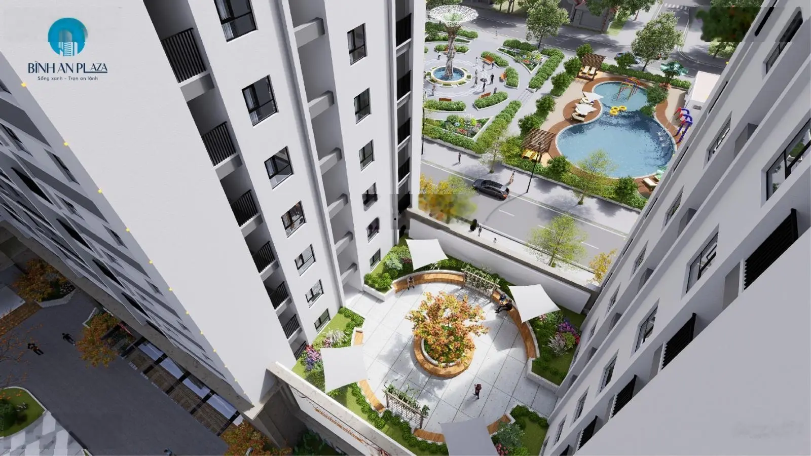 Chung cư Bình An Plaza căn hộ 54.37m2 ban công Đông Nam, sỏ đỏ, nhận nhà quý 2/2025 giá 1,155 tỷ