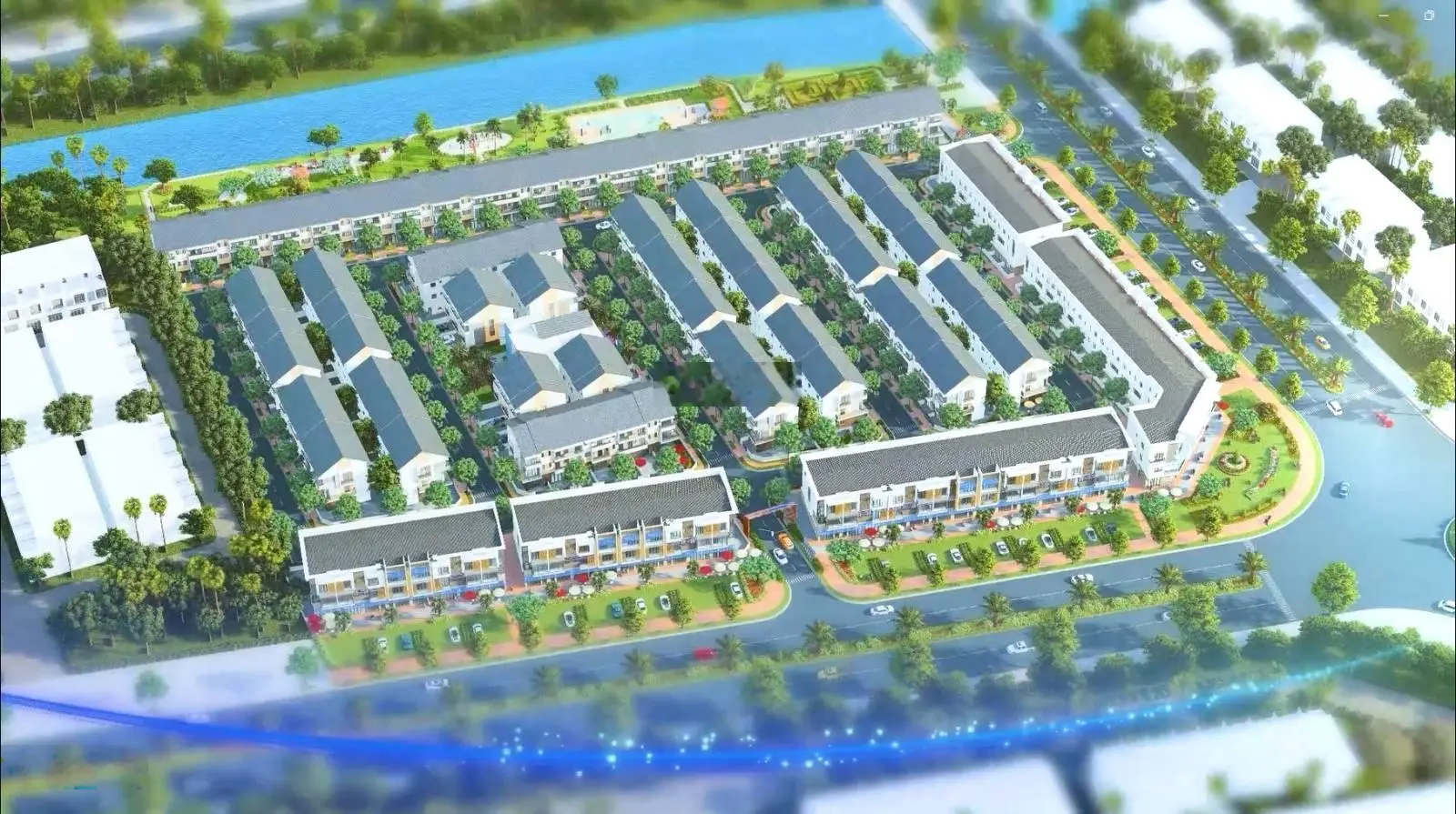 Duy nhất căn ngoại giao The Greenery, 75m xẻ khe cực đẹp, view trường học, chỉ 5,1 tỷ, TT tiến độ