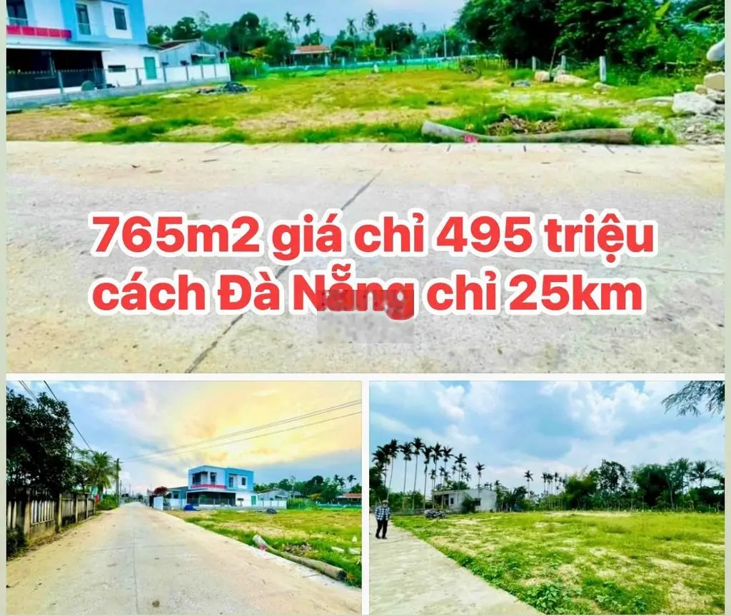 765m2 đất thổ cư Ven Đà Nẵng chỉ 495 triệu