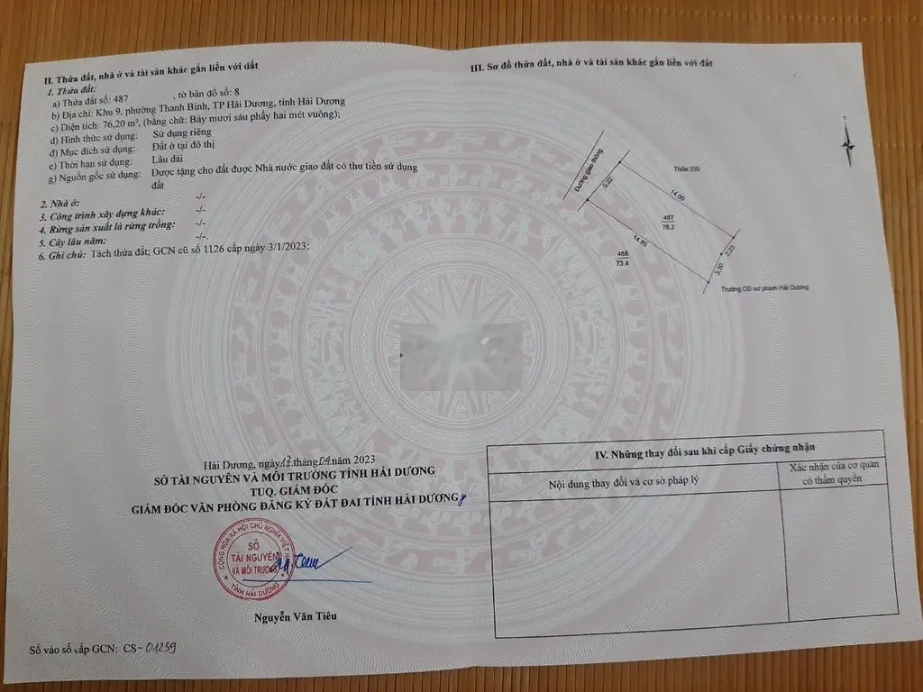 CHÍNH CHỦ BÁN ĐẤT NGÕ 20 NGÔ QUYỀN - TP HẢI DƯƠNG