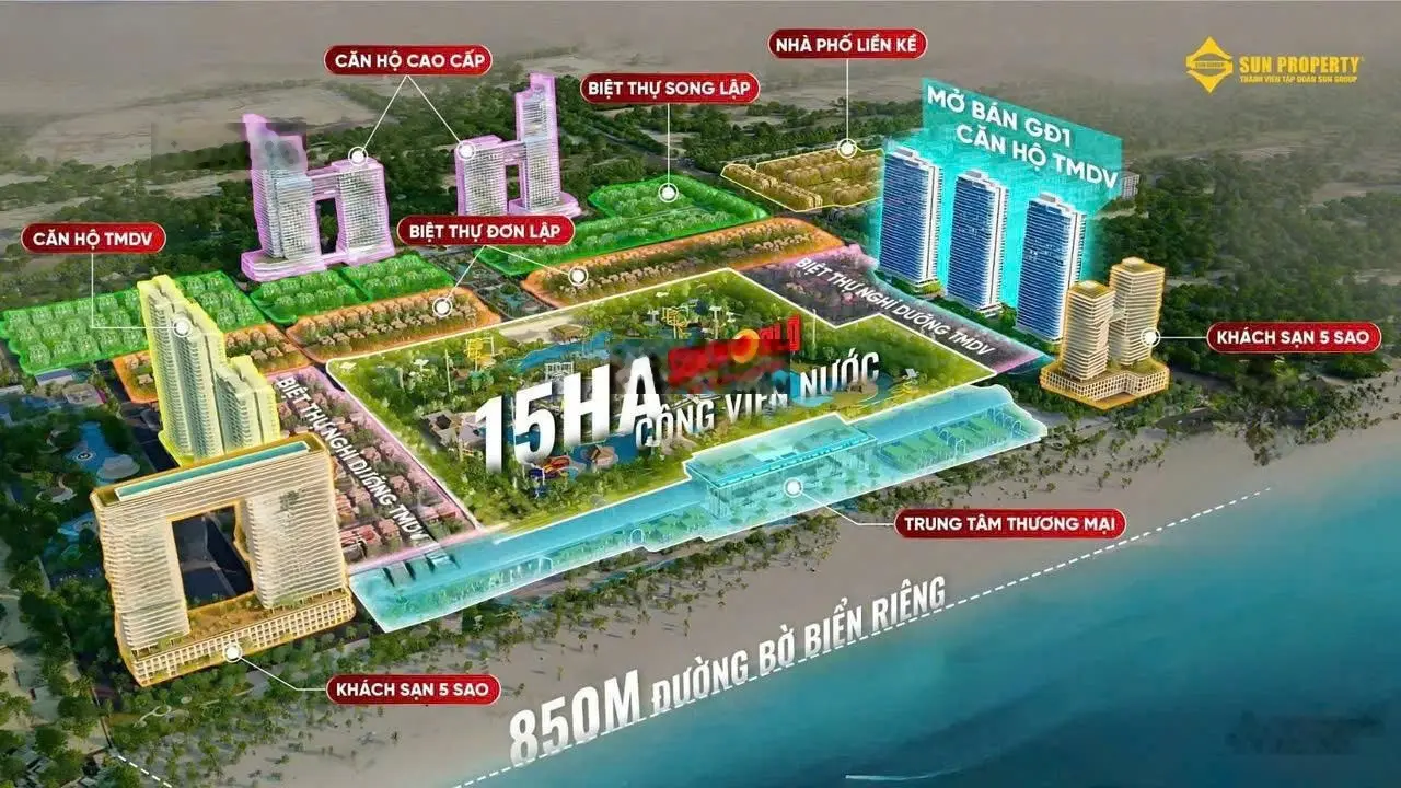 Nhận Booking siêu dự án Khu đô thị đường 3/2, Tp.Vũng Tàu của SUN GROUP - LH: 098.307.6979