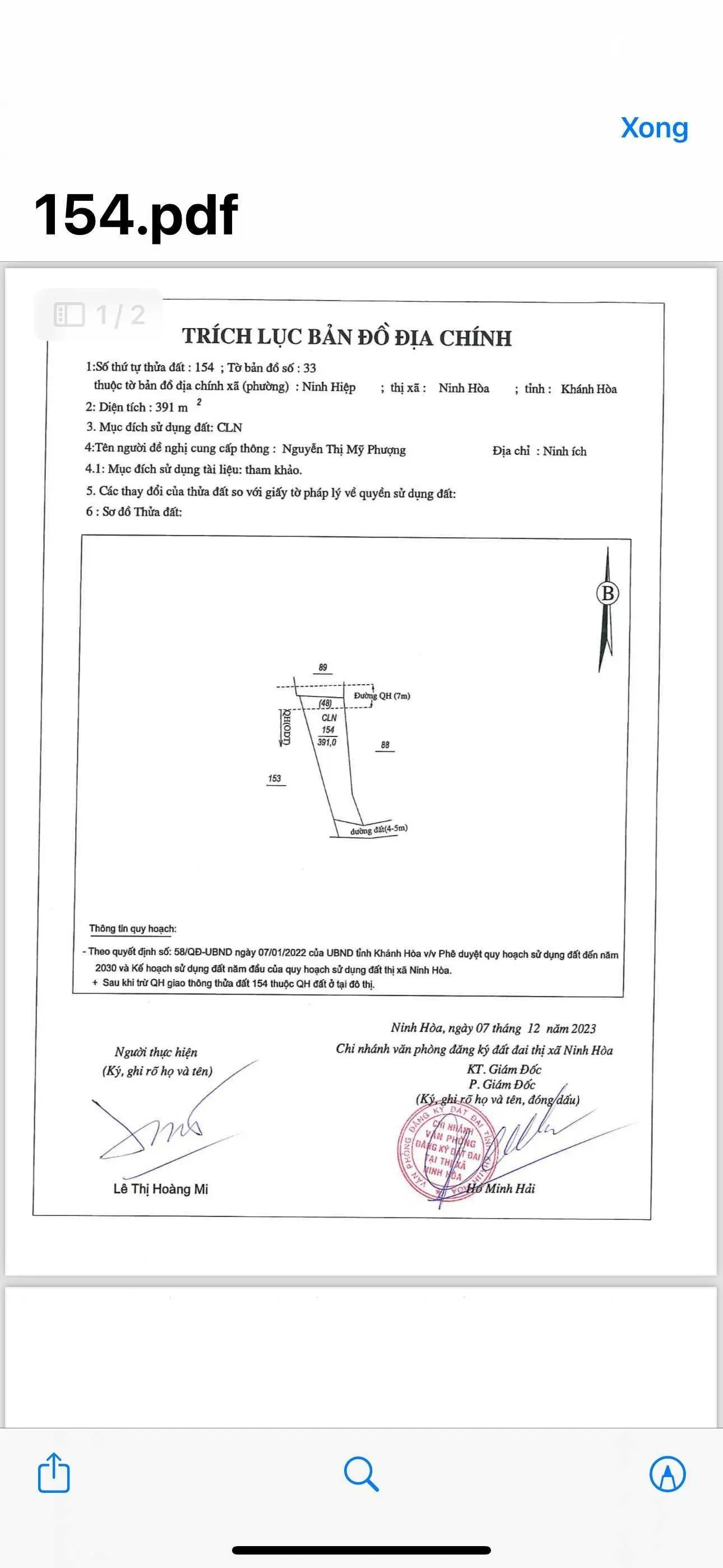 Ngân hàng định giá 3tỷ2 giờ bán 2tỷ8 cho 391m2 đất (50m thổ cư) tại Ninh Hiệp