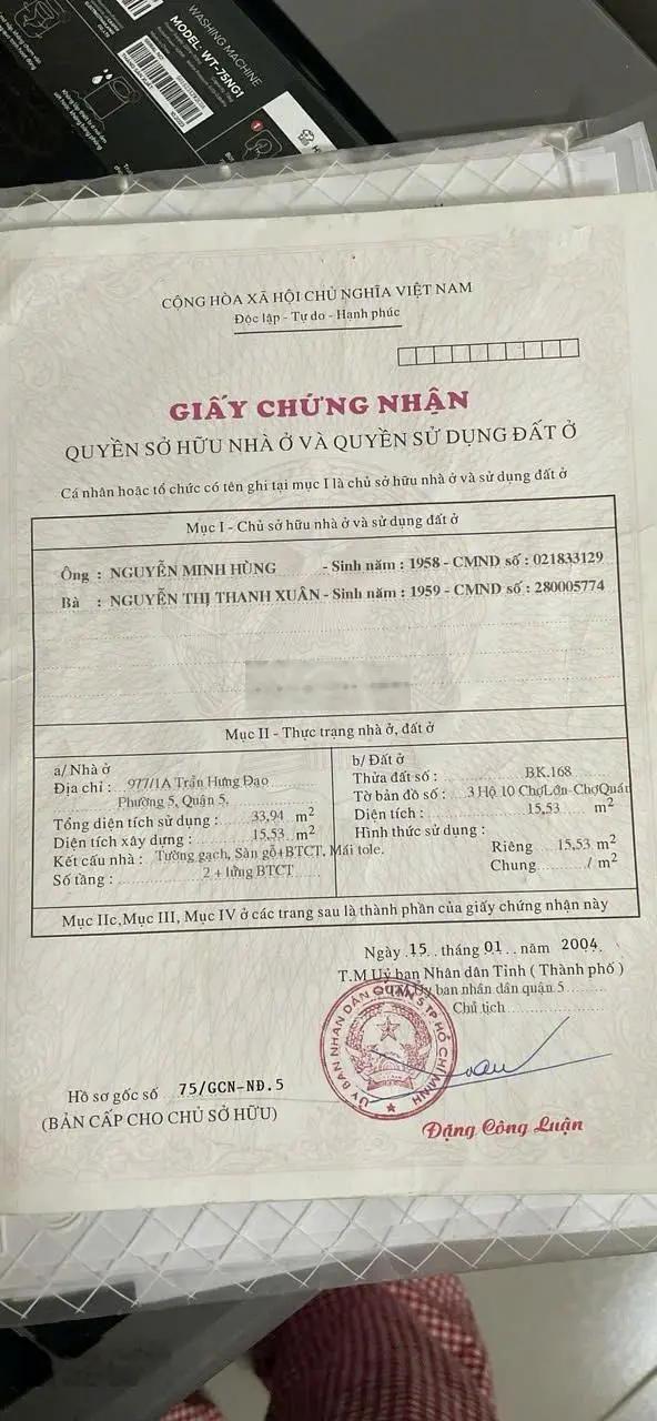 Bán nhà mới 100% cực đẹp Trần Hưng Đạo, P5, Quận 5, hẻm 3m thông cách mặt tiền 20m, ngay trung tâm