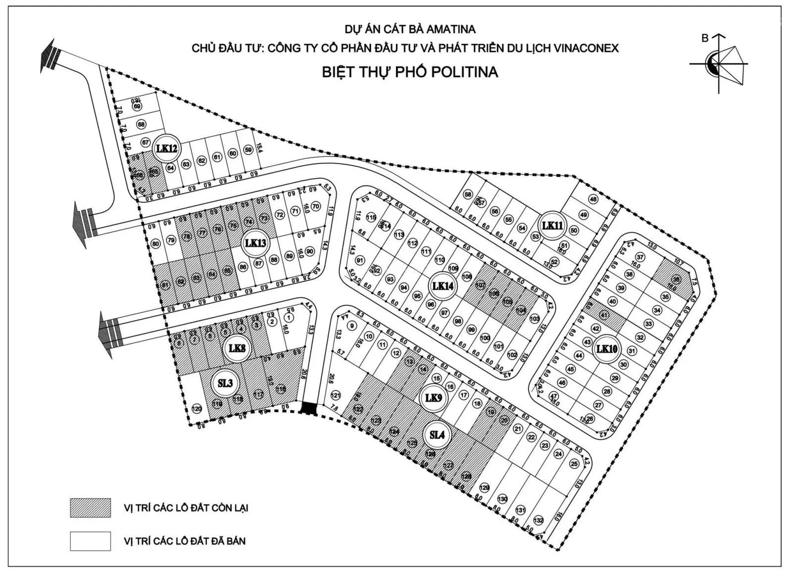 Chính chủ cần bán gấp căn LK14 lô105 phân khu A3 dự án Cát Bà Amatina giá siêu tốt cho nhà đầu tư