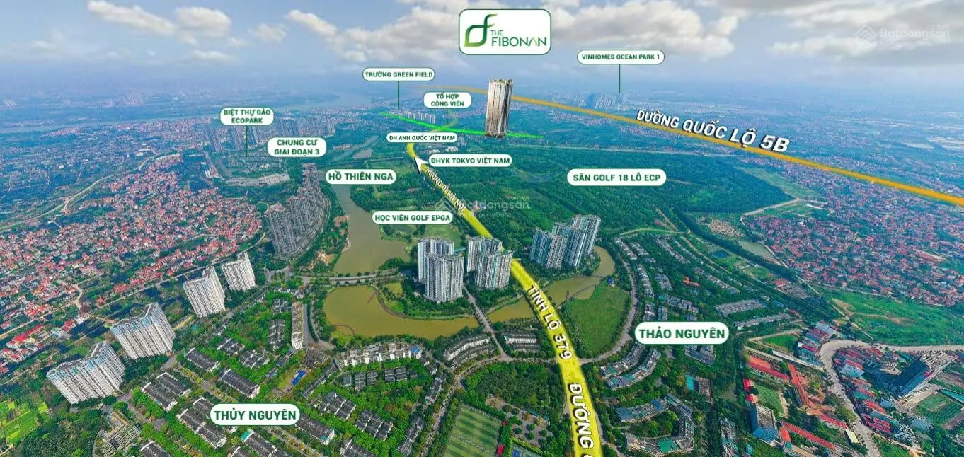 Căn hộ 2PN view sông & công viên tại chung cư Fibonan KĐT Ecopark, CK 6% 259tr, nhận nhà 2025