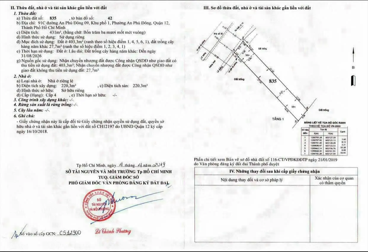 Bán nhà xưởng mặt tiền đường Nguyễn thị nhuần giá 21.9 tỷ diện tích 8 x 56m