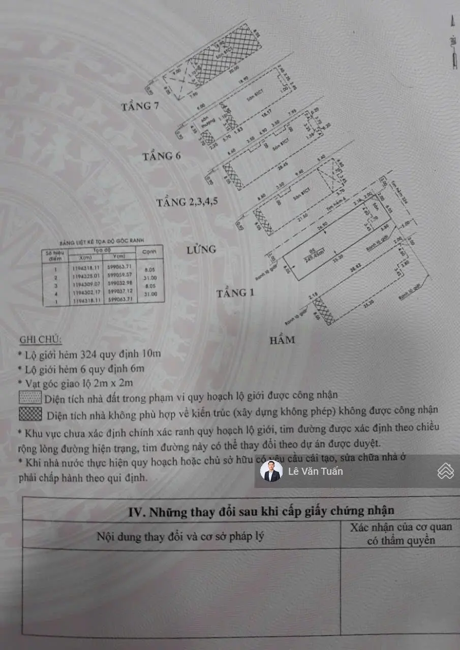 Bán Tòa Nhà 324/35-37 Hoàng Văn Thụ, Phường 4, Quận Tân Bình. DT: 249,5m2 - Hầm + 8 Tầng