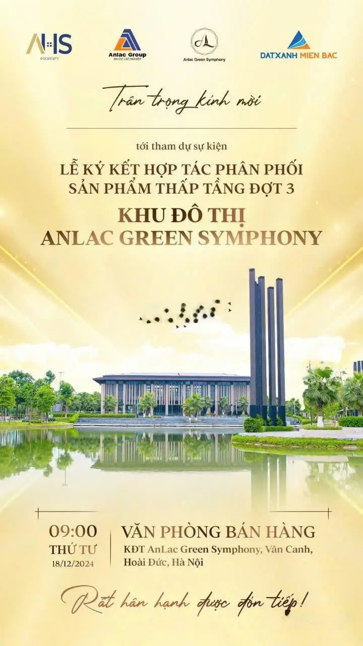 Nóng, KĐT An Lạc Green Symphony mở bán quỹ gồm 18 căn - Liền kề và biệt thự - sẵn sàng bàn giao