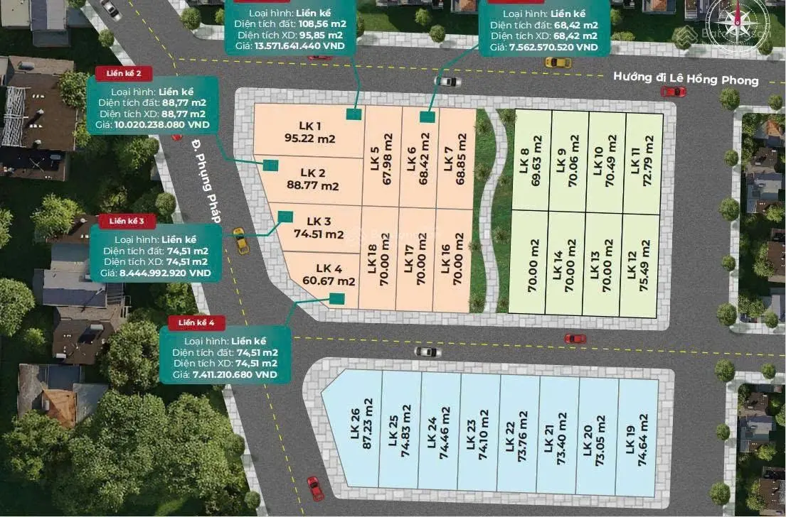 Bán shophouse đẹp tại Phụng Pháp, Đằng Giang, Ngô Quyền, Hải Phòng, 100 triệu, 70 m2