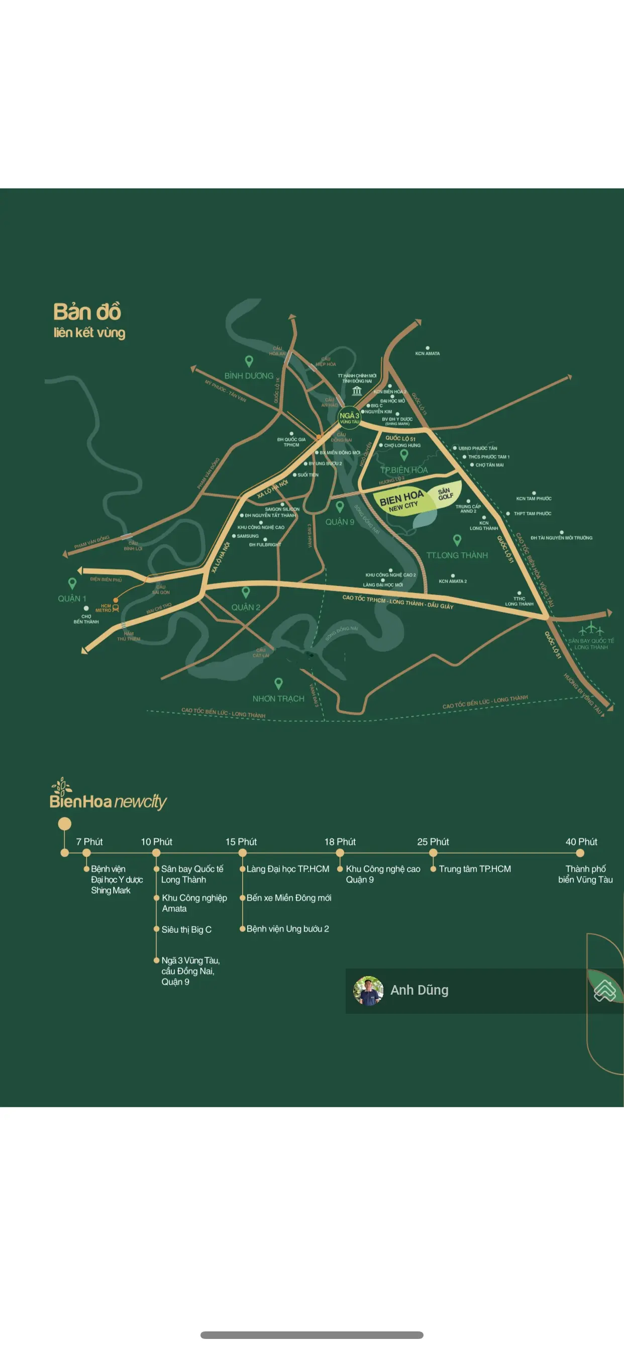 Chính chủ cần bán nhanh nền đất dinh thự 800m2 trong dự án Biên Hoà New City, sân golf Long Thành
