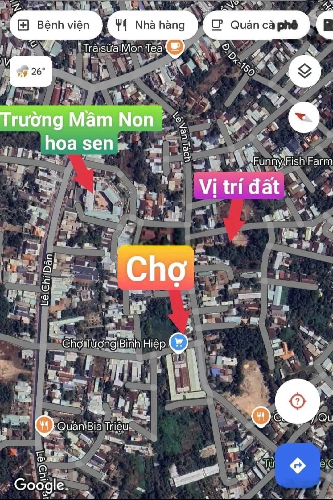 Chợ Tương Bình Hiệp chỉ 890 triệu có ngay 82m2 mặt tiền Dx 150 Thủ Dầu Một, Bình Dương - SHR