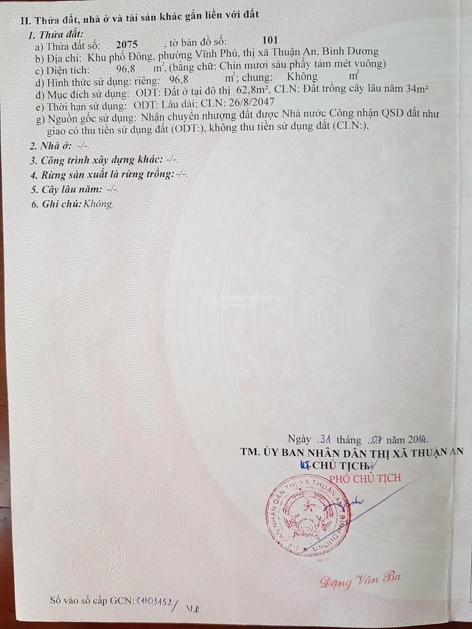 Chính chủ bán nhà cấp 4 Vĩnh Phú 06 gần Quốc Lộ 13 xe hơi vào tận nơi giá chỉ 4,05 tỷ