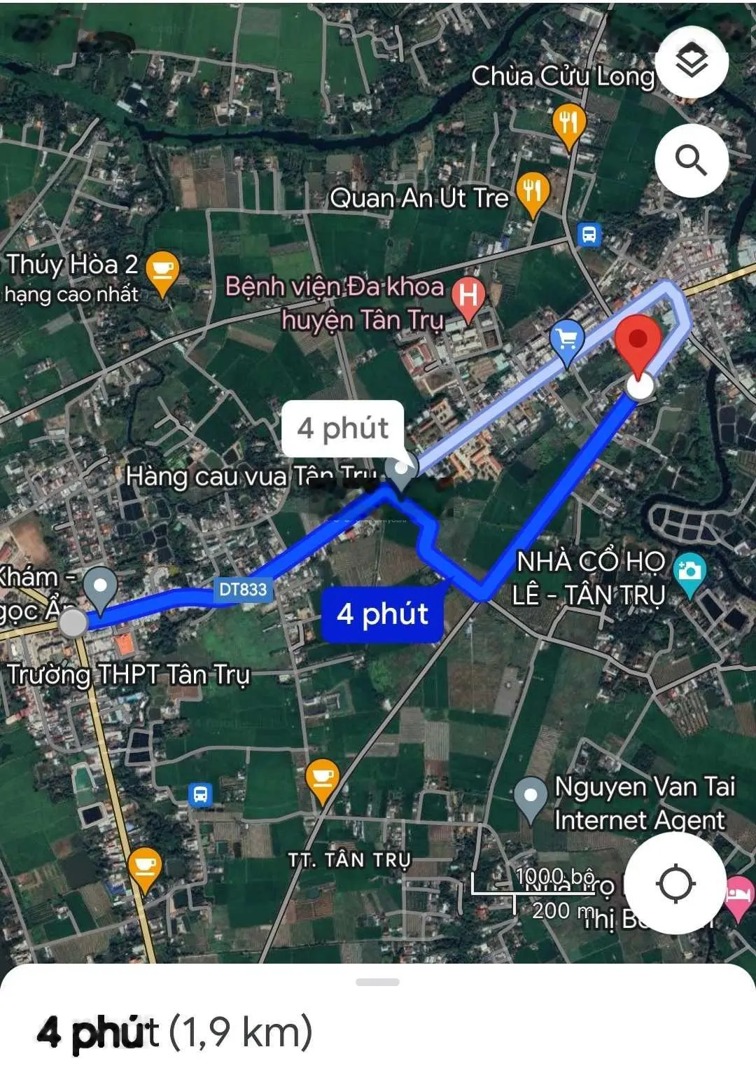 Bán gấp đất vị trí kinh doanh hai mặt tiền khu vực Cầu Tre Hạ, giá 4,5 tỷ