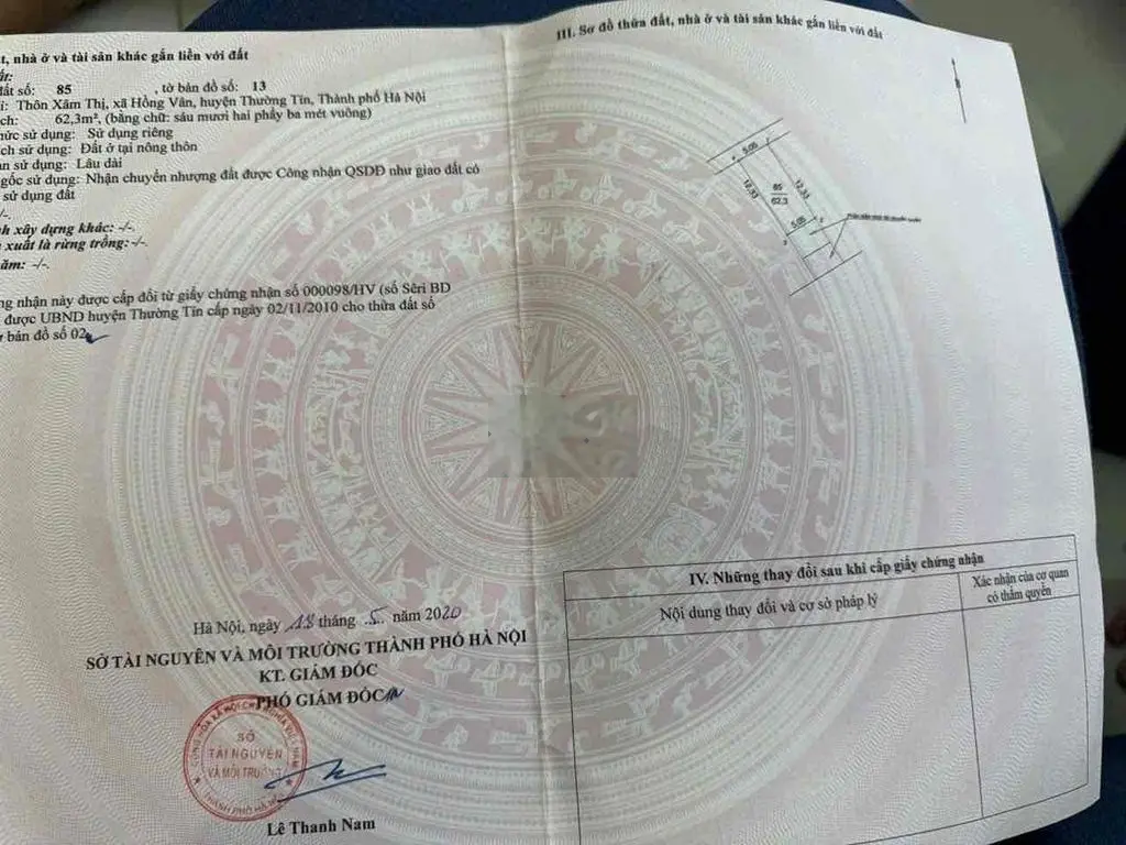 bán đất xâm thị hồng vân