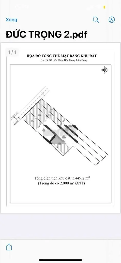 Bán 5.450m2 đất - Liên Hiệp - Đức Trọng - Lâm Đồng