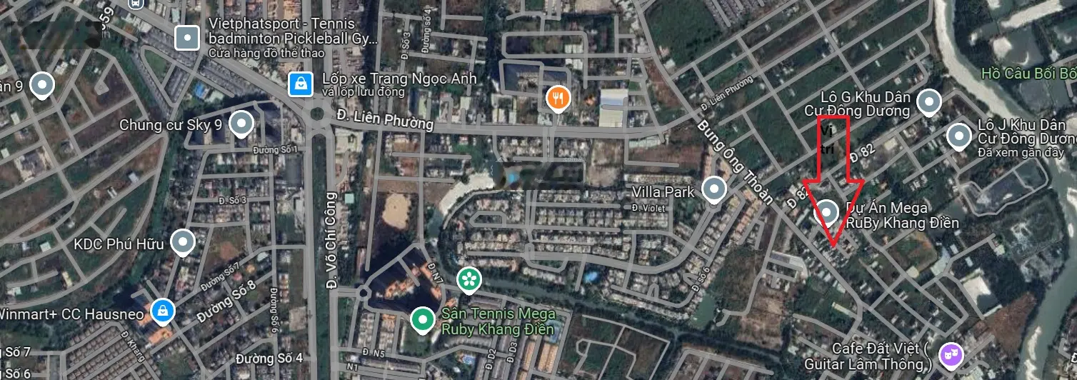 Bán đất sổ đỏ nhà Việt 8300 đường Bưng Ông Thoàn (Q. 9 cũ) xây dựng tự do