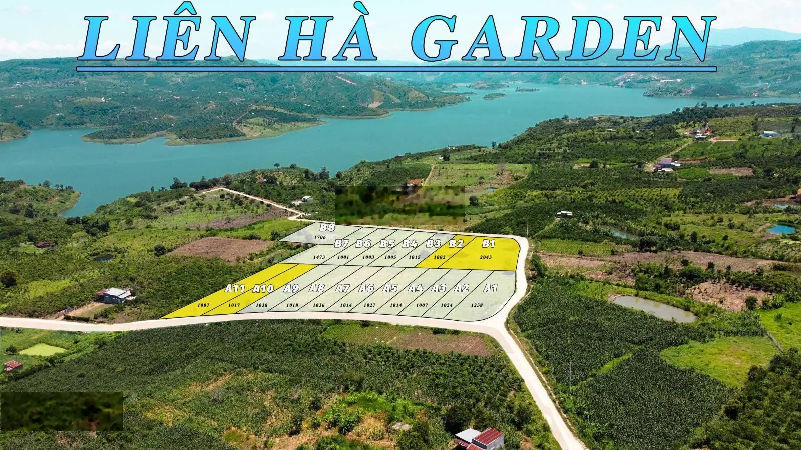 685 triệu/1007m2 - 100m2 thổ cư sổ hồng riêng - Views nhìn thẳng ra hồ nước mênh mông