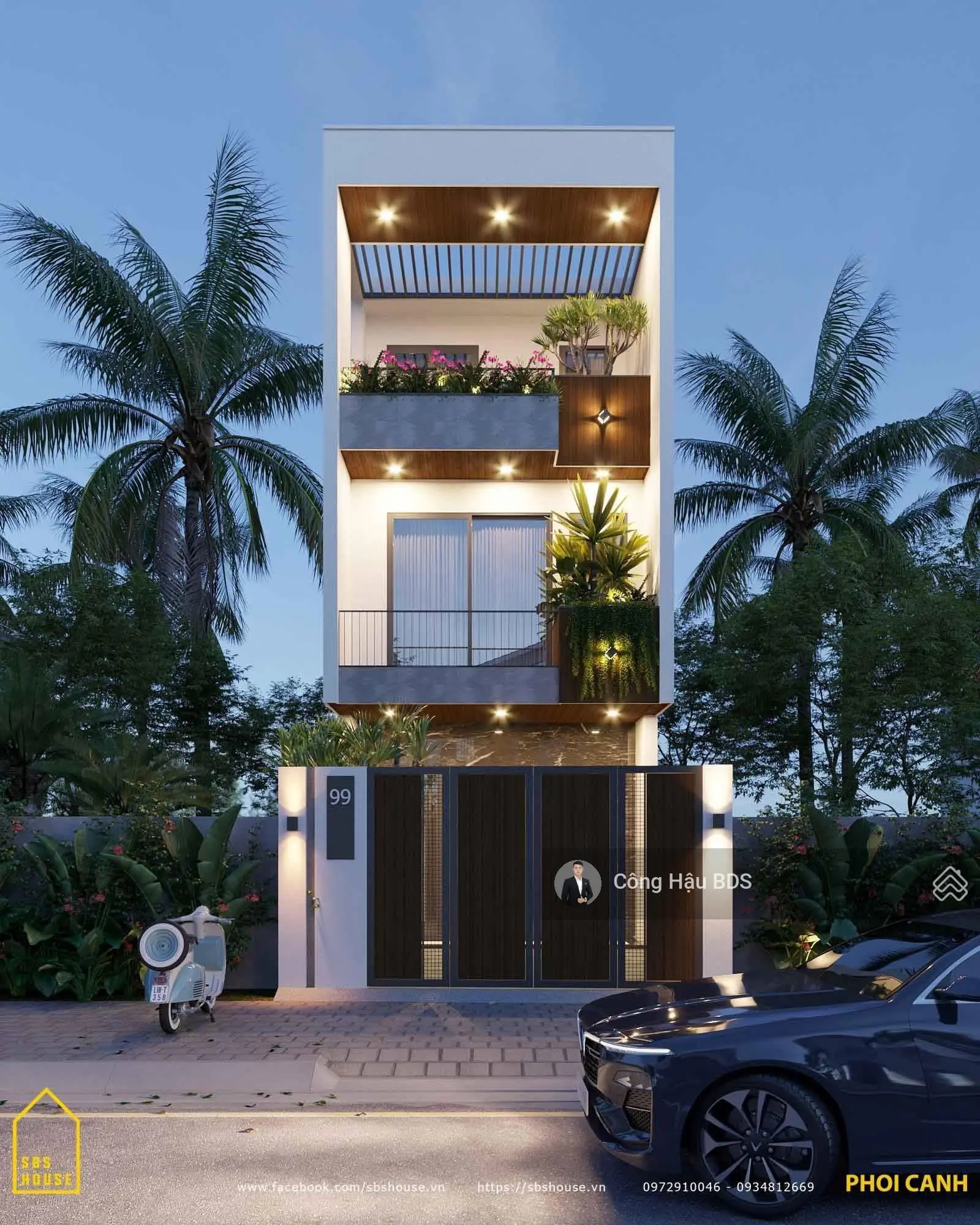 Nhà đẹp- tp. dĩ an. gồm trệt- 2 lầu. 3pn- 4wc. thiết kế hiện đại. sát vincom tp. dĩ an. dt: 67.5m2
