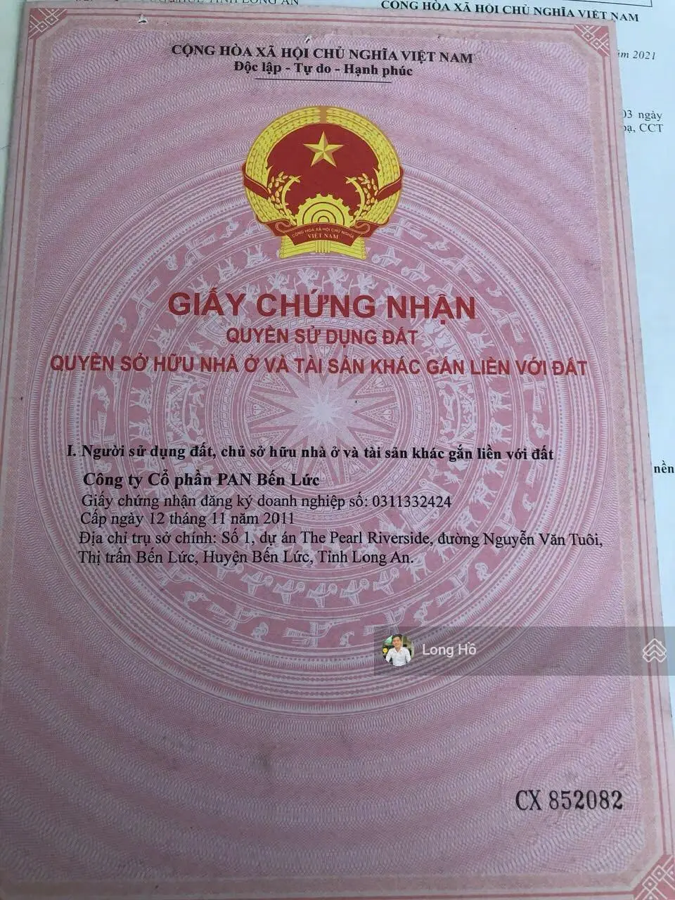 Bán gấp căn nhà phố trục chính, KĐT ven sông The Pearl Bến Lức, sổ hồng riêng 3,29 tỷ
