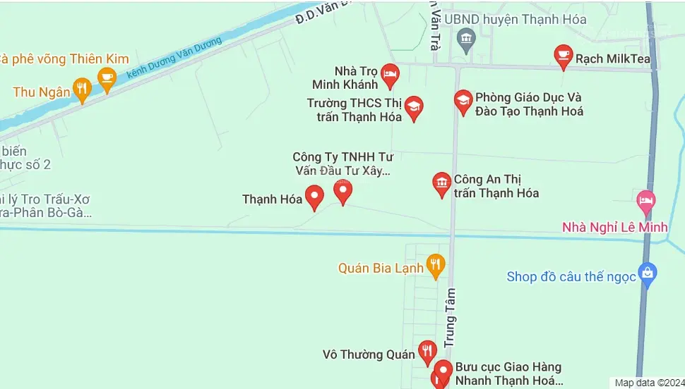 Bán đất tại cụm DCVL, khu phố 2, thị trấn Thạnh Hóa, Long An. Ô tô vào tận đất