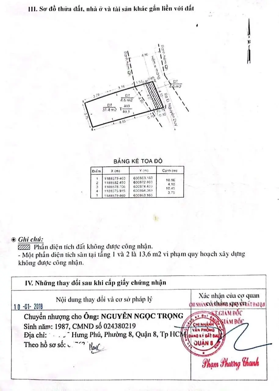 Bán nhà Nguyễn Duy, Phường 9 Quận 8 DT 41m2, ngang 4.1m, chỉ 3.95 tỷ xây 2 tầng đủ nội thất