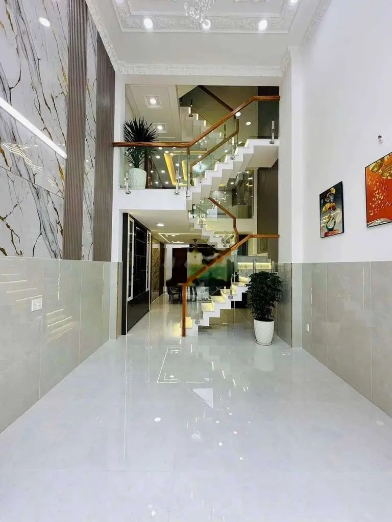 Nhà Phố Vip 4mx16m. Đúc 4 Lầu. Đường 6m Thông Trần Thị Năm, Quận 12