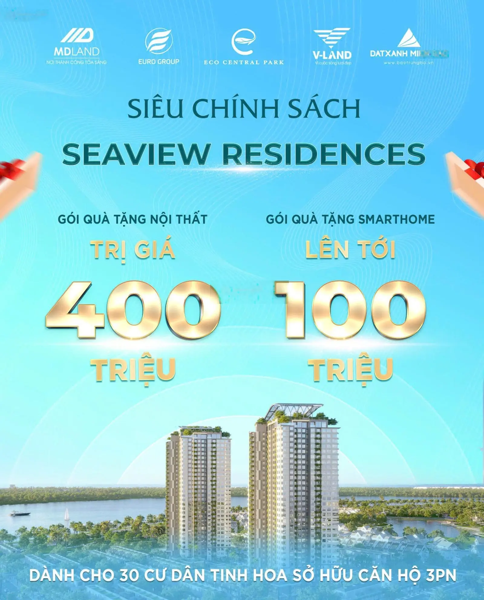 Độc quyền quỹ căn hộ 3PN chung cư Ecopark Vinh - Trọn gói nhận nhà chỉ từ 3,9 tỷ LH: 0948 663 ***