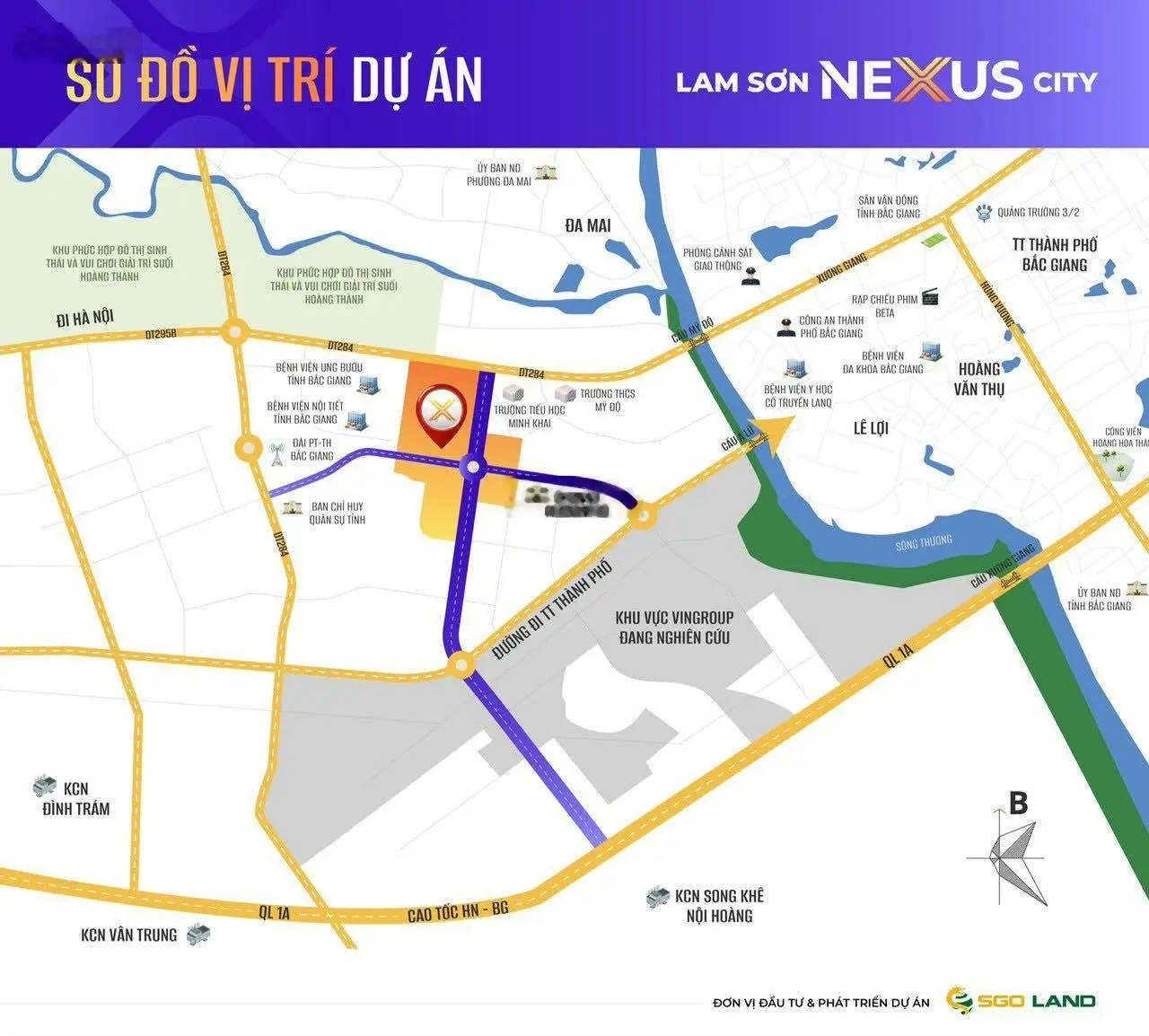 Sở hữu ngay lô đất tại KĐT Lam Sơn Nexus City, Mỹ Độ, TP Bắc Giang chỉ từ 800 triệu