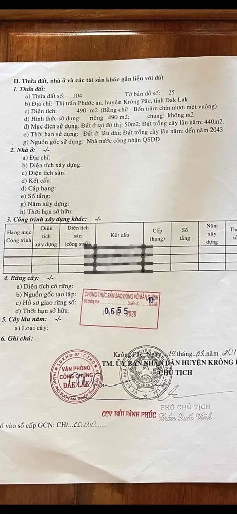 Bán lô đất 10x50 có 50tc MT Lê Duẫn Phước An