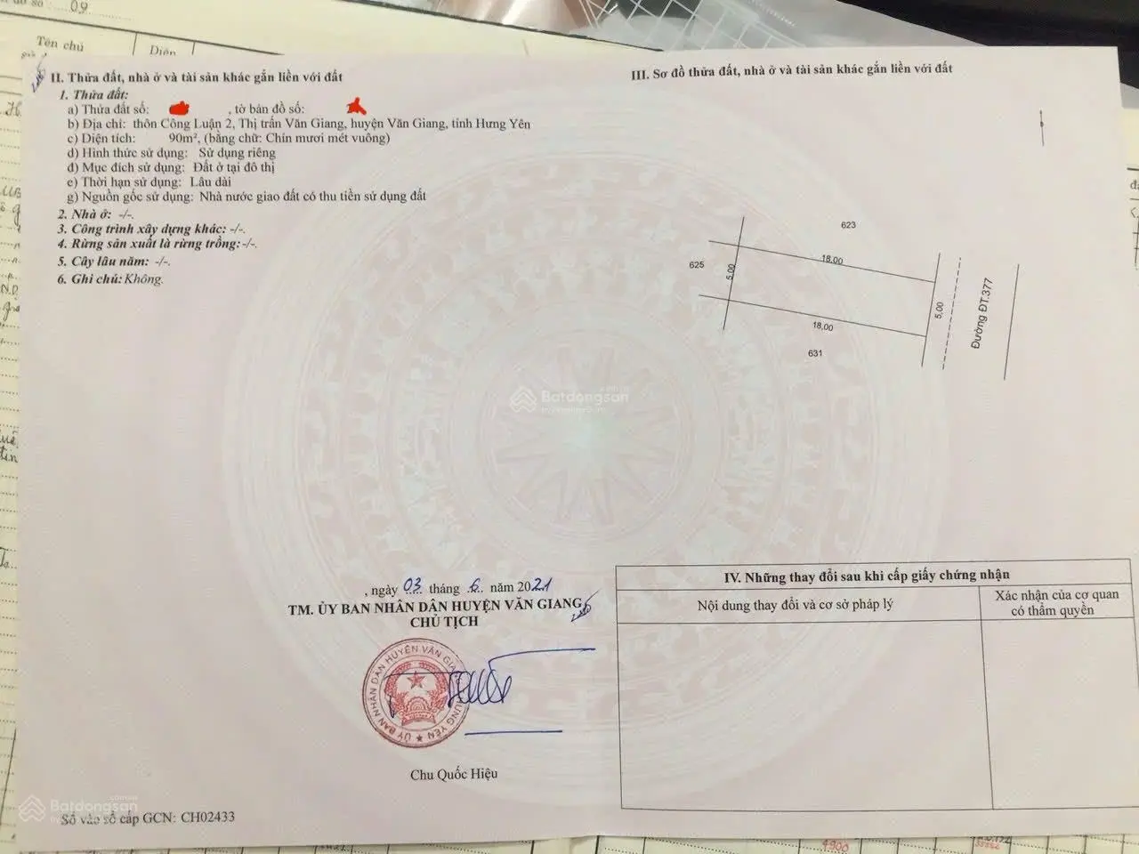 Cần bán 90m2 đất đấu giá tại TT Văn Giang tiếp giáp KĐT Xuân Cầu và đại lộ đông tây, giá đầu tư!